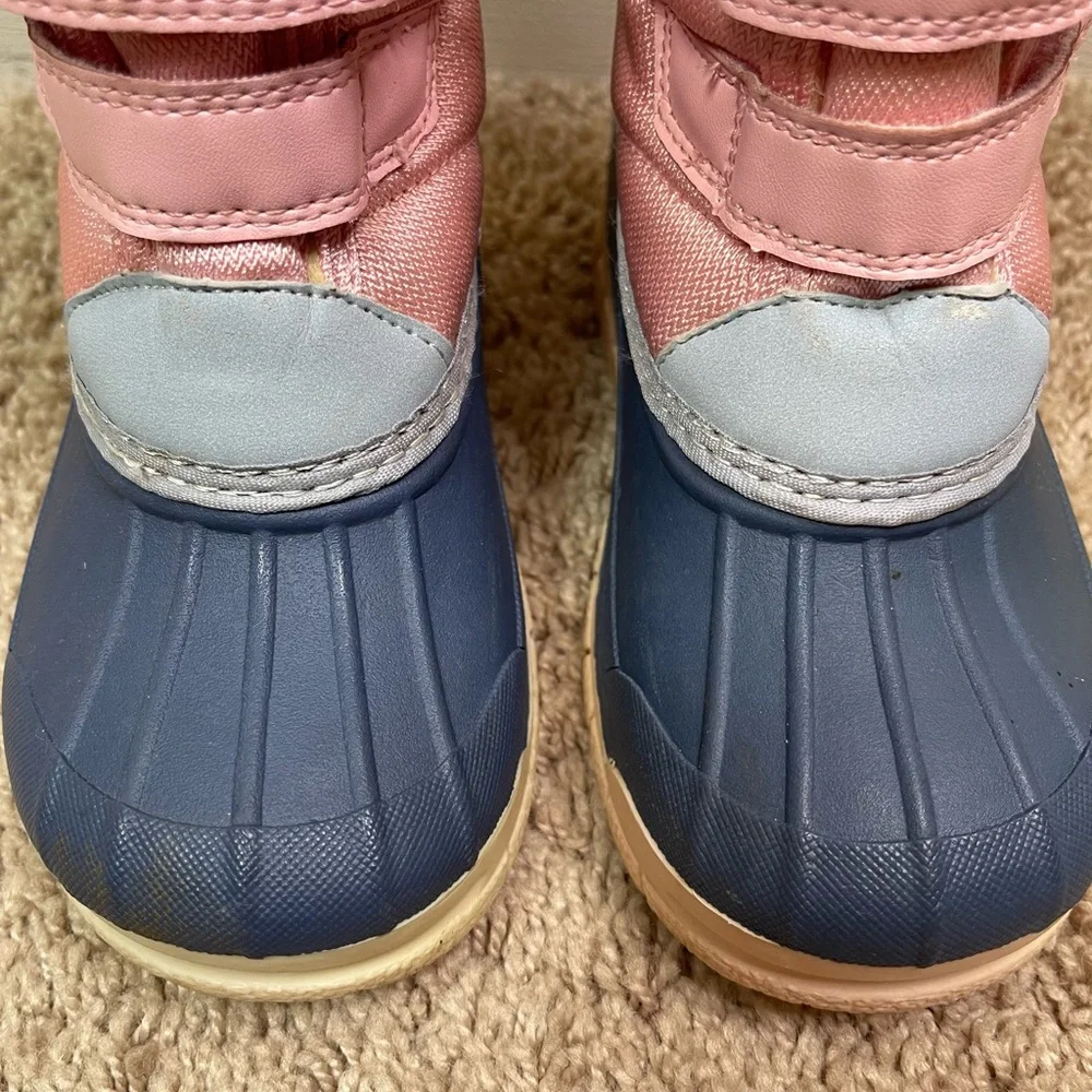 OshKosh B'Gosh Toddler Little Girls Kids Yule Faux Fur Snow Rain Duck Boots 9 M